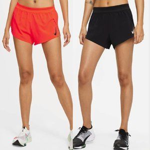 (2 Pack)NIKE Women’s AeroSwift Shorts Dri Fit Shorts Pink/Black Ships Today!